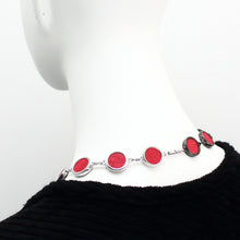 Load image into Gallery viewer, RED AND LEOPARD NECKLACE 1663